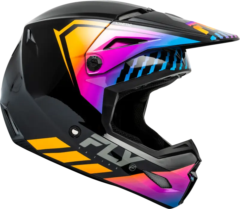 F73-8655X Kinetic Menace Helmet Black/Sunrise Xl - RV and Auto Parts
