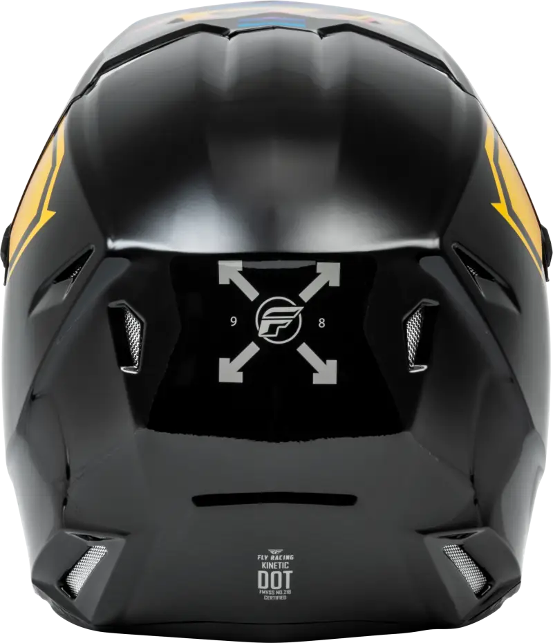 F73-8655XS Kinetic Menace Helmet Black/Sunrise Xs - RV and Auto Parts