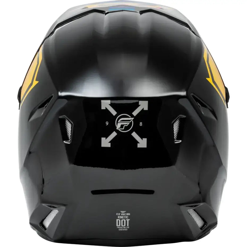 F73-8655YM Youth Kinetic Menace Helmet Black/Sunrise Ym - RV and Auto Parts