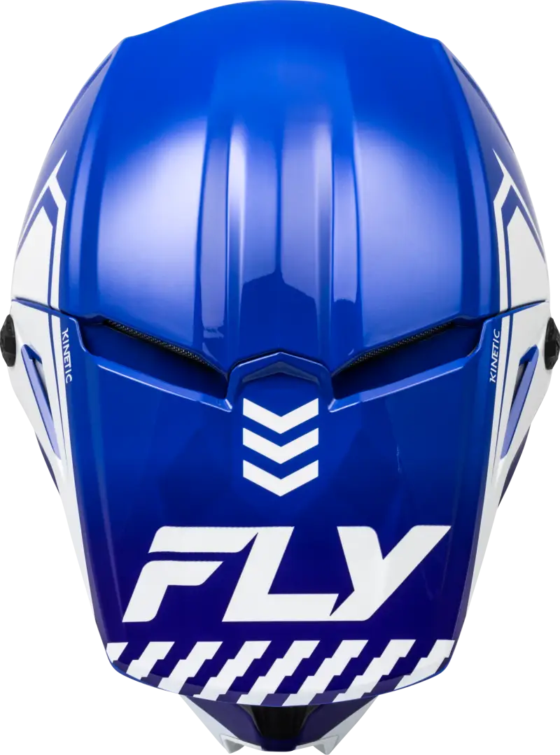 F73-8656YM Youth Kinetic Menace Helmet Blue/White Ym - RV and Auto Parts