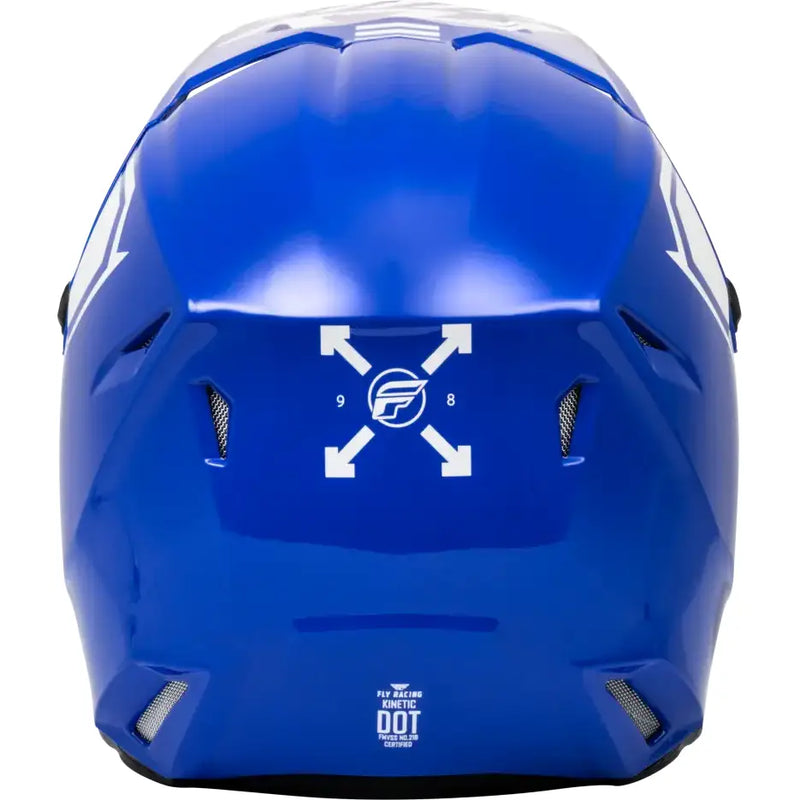 F73-8656YM Youth Kinetic Menace Helmet Blue/White Ym - RV and Auto Parts