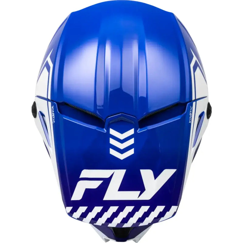 F73-8656YS Youth Kinetic Menace Helmet Blue/White Ys - RV and Auto Parts