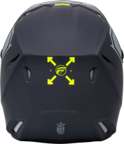 F73-8657M Kinetic Menace Helmet Matte Grey/Hi Vis Md - RV and Auto Parts