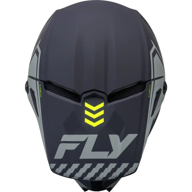 F73-8657YM Youth Kinetic Menace Helmet Matte Grey/Hi Vis Ym - RV and Auto Parts