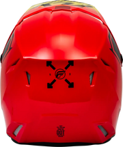 F73-8658M Kinetic Menace Helmet Red/Black/Yellow Md - RV and Auto Parts