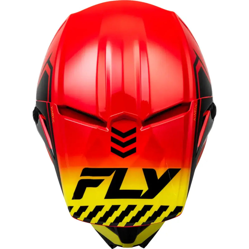 F73-8658YM Youth Kinetic Menace Helmet Red/Black/Yellow Ym - RV and Auto Parts