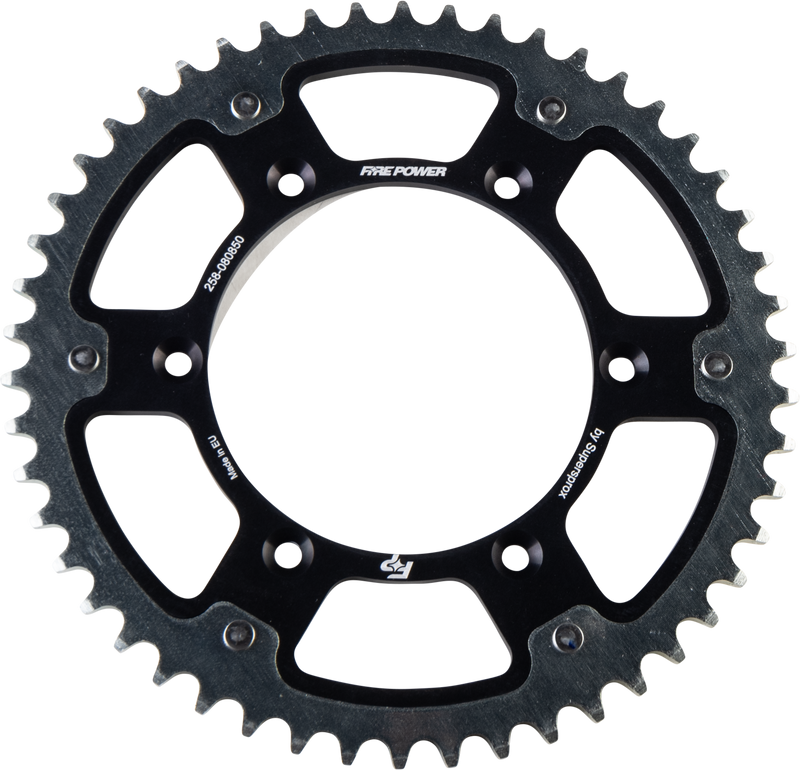 FPH-808-50-BLK Fire Power Rear Sprocket Hybrid 50T Blk/Sil