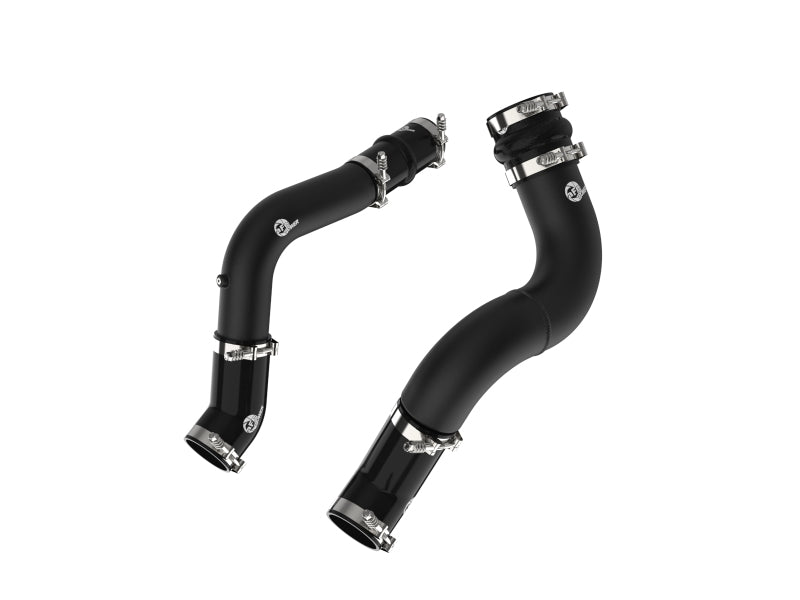 aFe 46-20614-B aFe BladeRunner Aluminum Hot and Cold Charge Pipe Kit Black RAM Diesel Trucks 19-23 L6-6.7L (td)