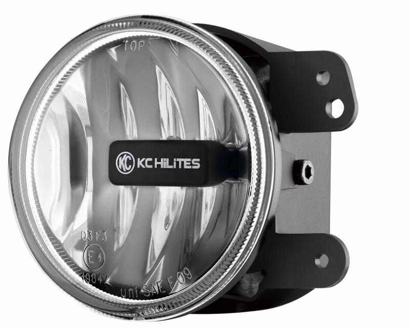 KC HiLiTES 1497 KC HiLiTES 10-18 Jeep JK 4in. Gravity G4 LED Light 10w SAE/ECE Clear Fog Beam (Single) - 1497