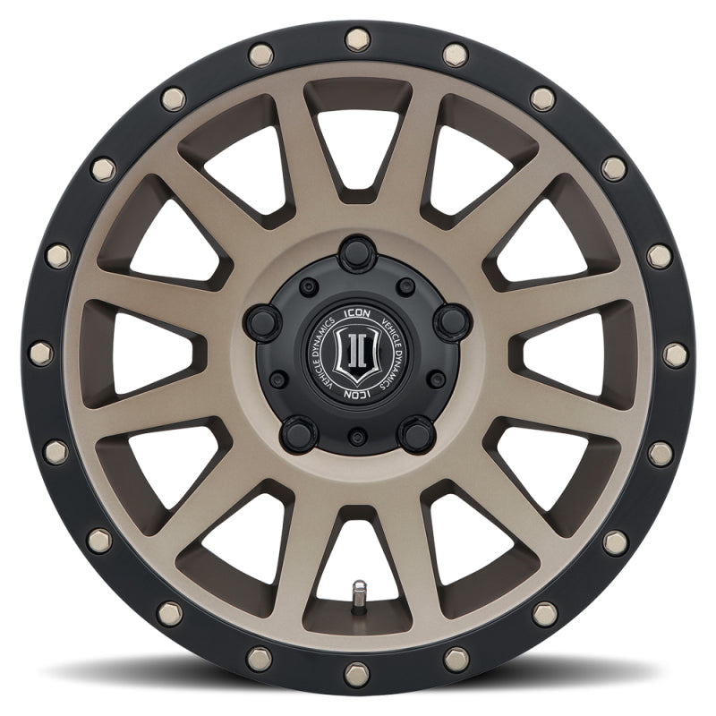 ICON 2017855557BR ICON Compression 17x8.5 5x150 25mm Offset 5.75in BS 110.1mm Bore Bronze Wheel - 2017855557BR