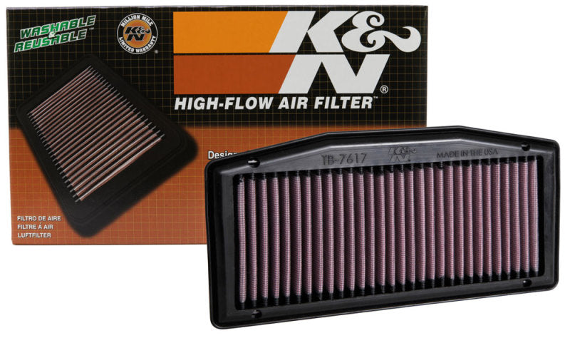 K&N Engineering TB-7617 K&N 18-19 Triumph Street Triple 765cc Replacement Drop In Air Filter