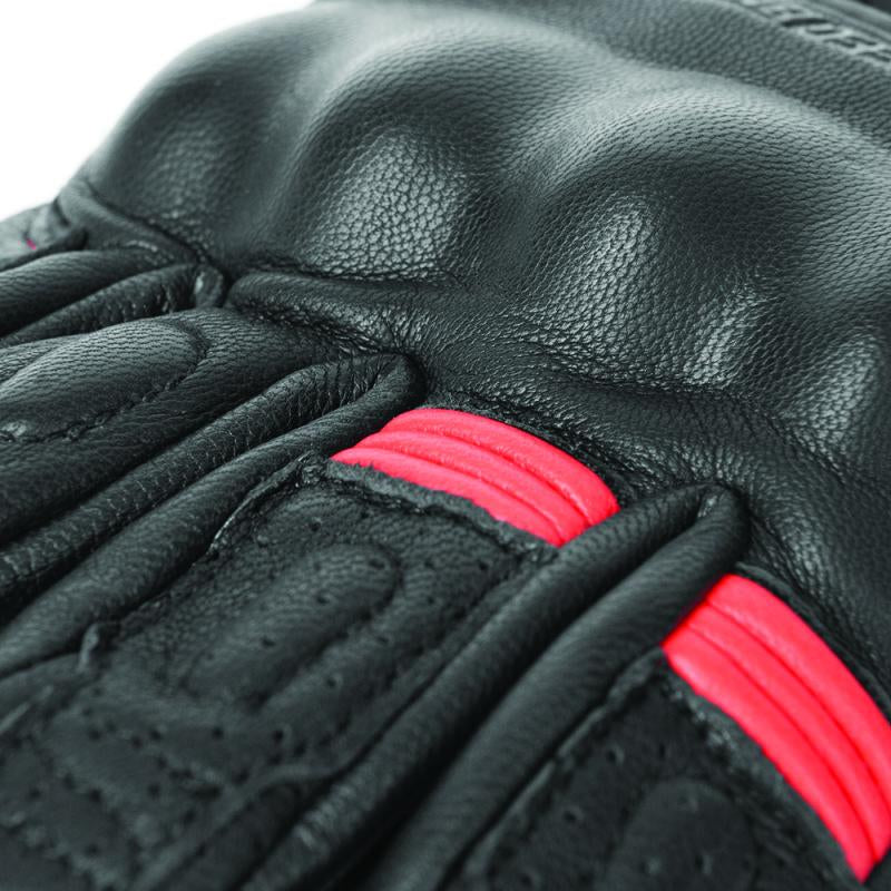 Speed and Strength 892320 Speed and Strength Twist of Fate Leather Gloves Black/Red - Small - 892320