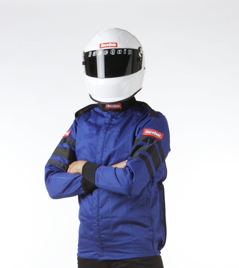 Racequip 121025 RaceQuip Blue SFI-5 Jacket - Large - 121025