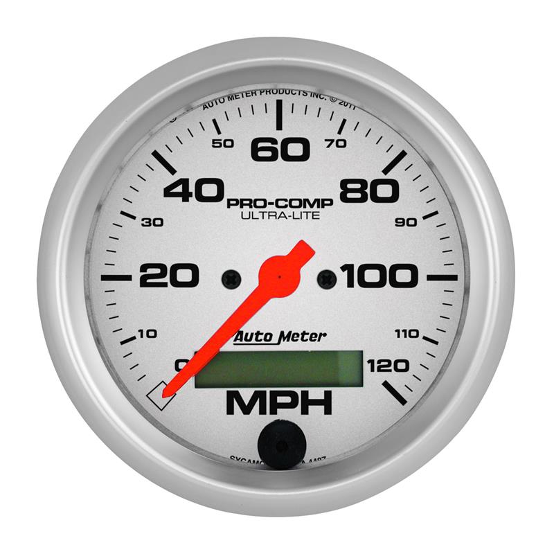 AutoMeter 4487 Autometer Ultra-Lite 3-3/8in 120mph Electrical Speedometer - 4487