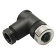 Black maretron field connector with knurled collar, perfect for micro female connectors