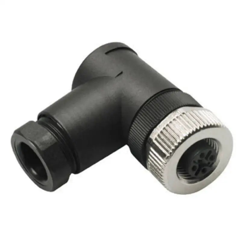 Black maretron field connector with knurled collar, perfect for micro female connectors