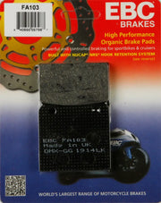 EBC Brakes FA103 High Performance Organic Brake Pads for Sportbikes and Cruisers