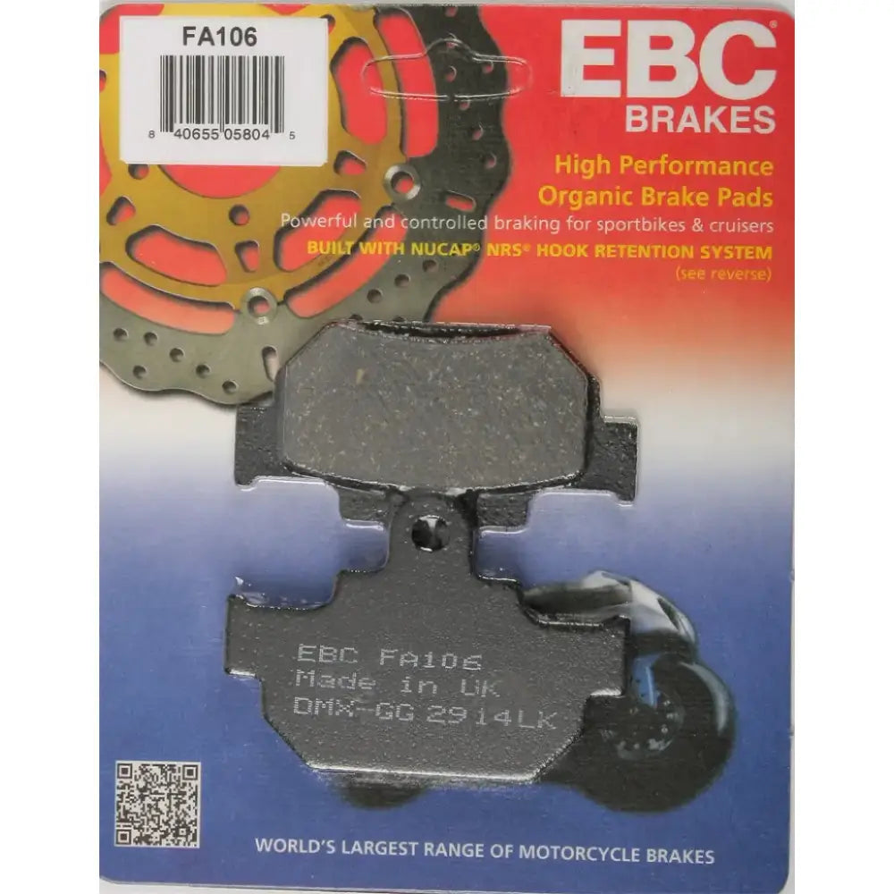 FA106 Brake Pads Fa106 Organic - Standard