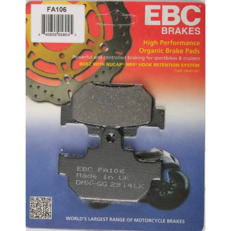 FA106 Brake Pads Fa106 Organic - Standard