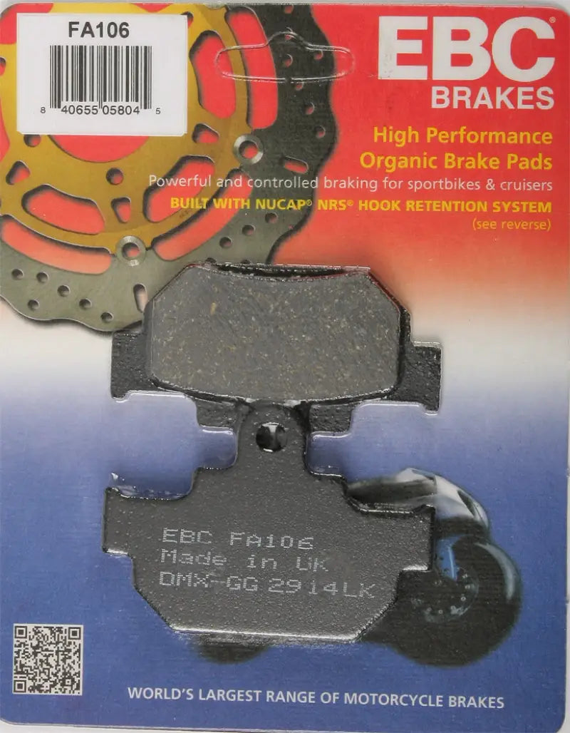 FA106 Brake Pads Fa106 Organic - Standard