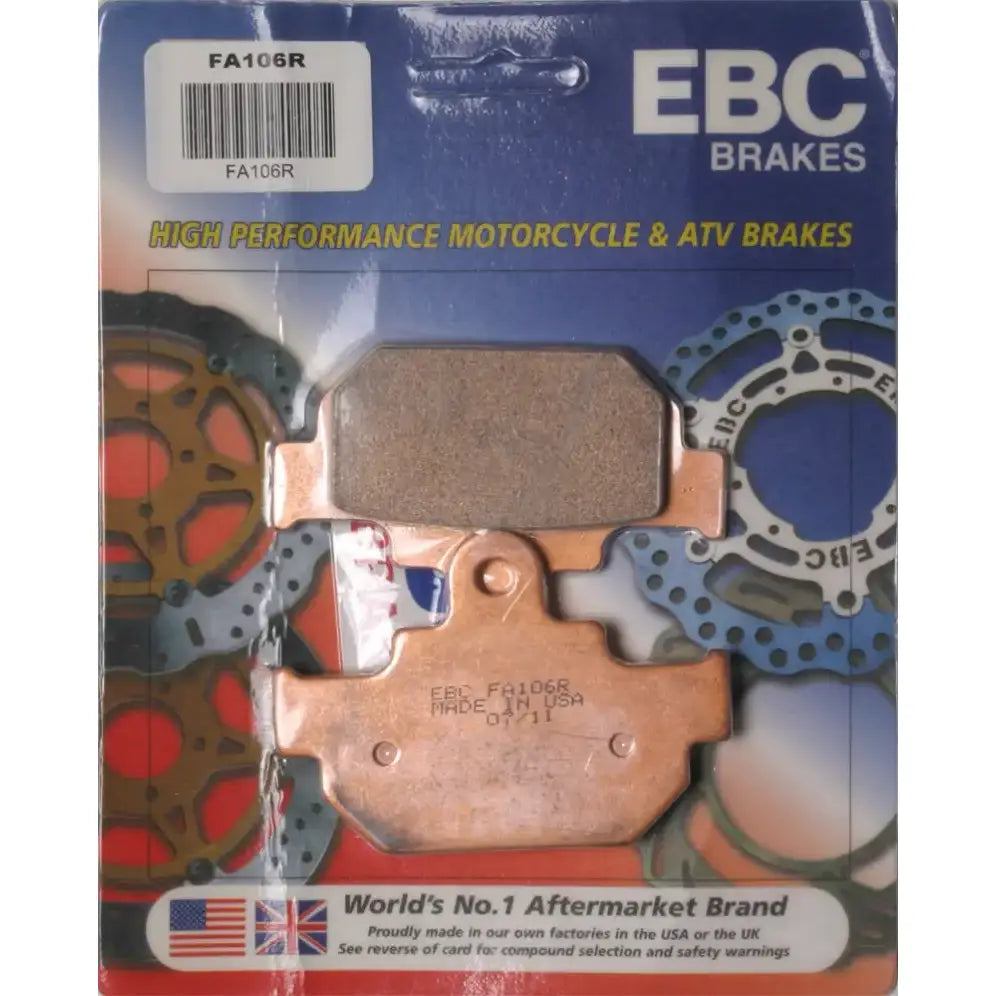 FA106R Brake Pads for motorcycles, high-performance sintered R Series brake pads