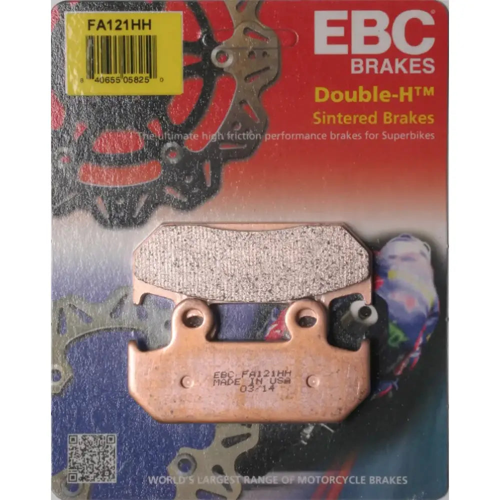 Motorcycle brake pad showcasing FA121HH Brake Pads for better stopping power