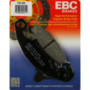 EBC Brakes FA129 High Performance Organic Brake Pads with Nucap NRS Hook Retention System for Sportbikes and Cruisers