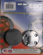 EBC FA13 Brake Pads for motorcycles showing high-quality brake pads for FA13 brake system