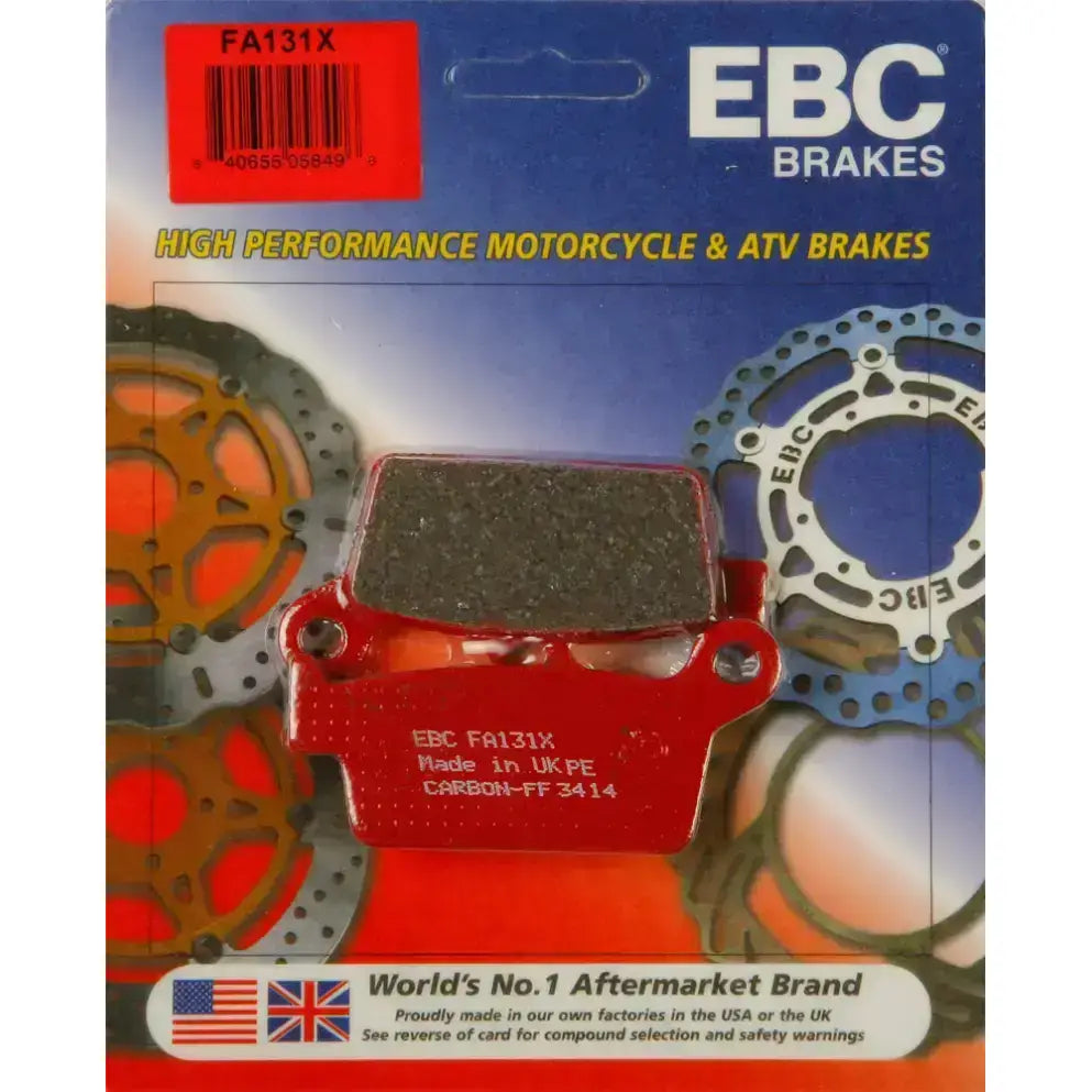 EBC FA131X Brake Pads for motorcycles, ensuring top-notch stopping power and safety