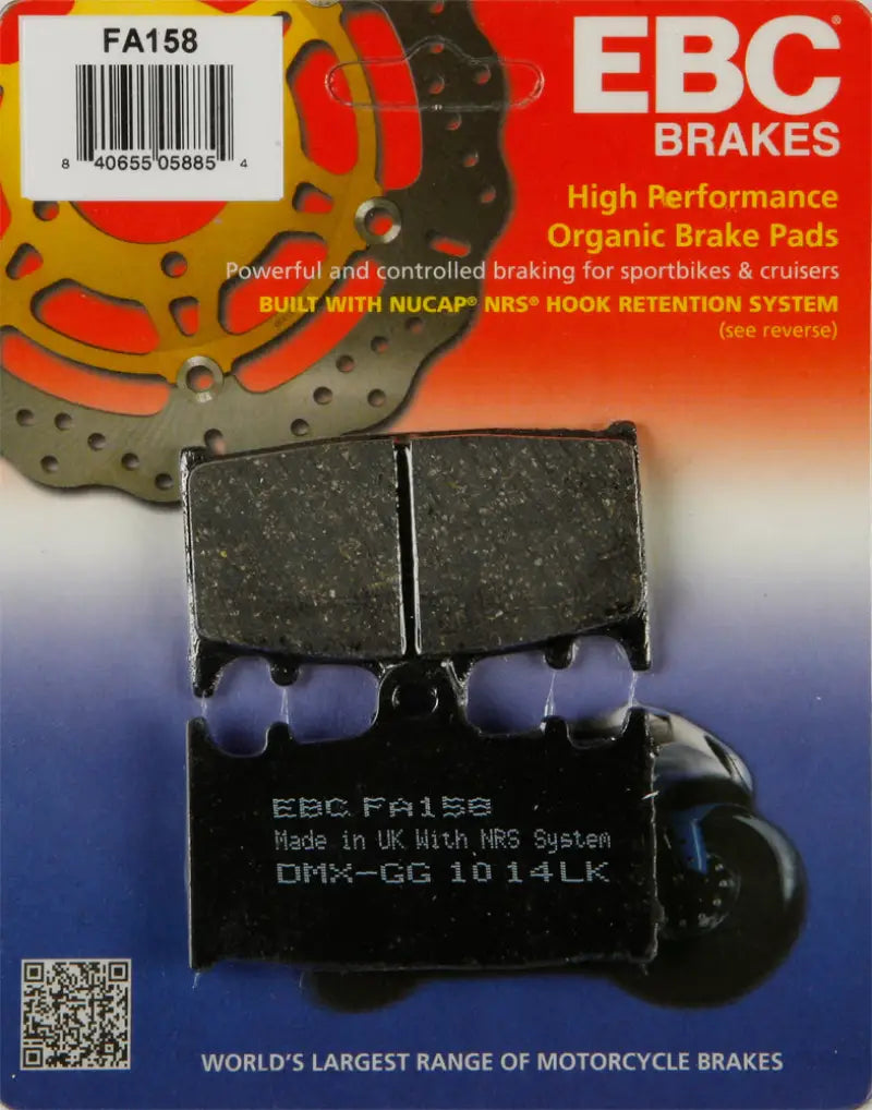 FA158 Brake Pads by EBC Brakes for optimal performance in RV, marine, truck accessories, and off-road vehicles, Powersports, AVADA - Best Sellers