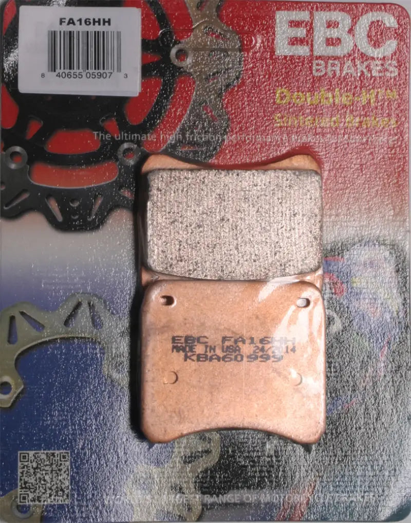 FA16HH brake pads for motorcycles showing high-quality brake pads in action