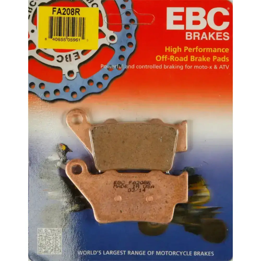 EBC FA208R Off-Road Brake Pads for high-performance braking on tough trails
