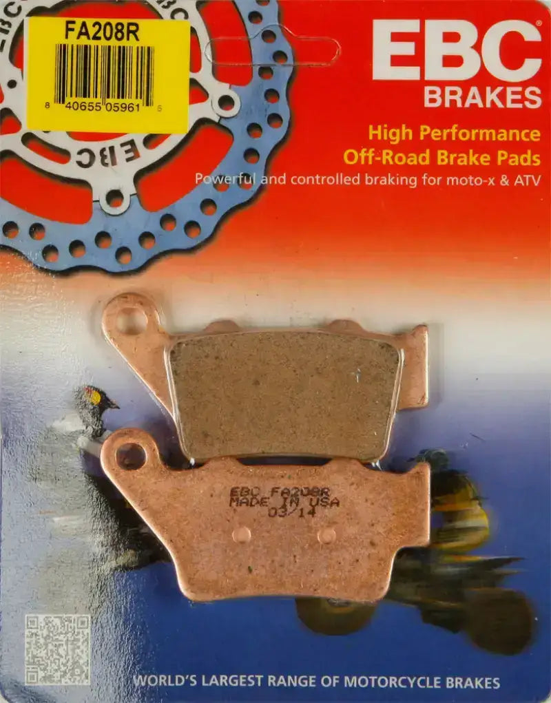 EBC FA208R Off-Road Brake Pads for high-performance braking on tough trails