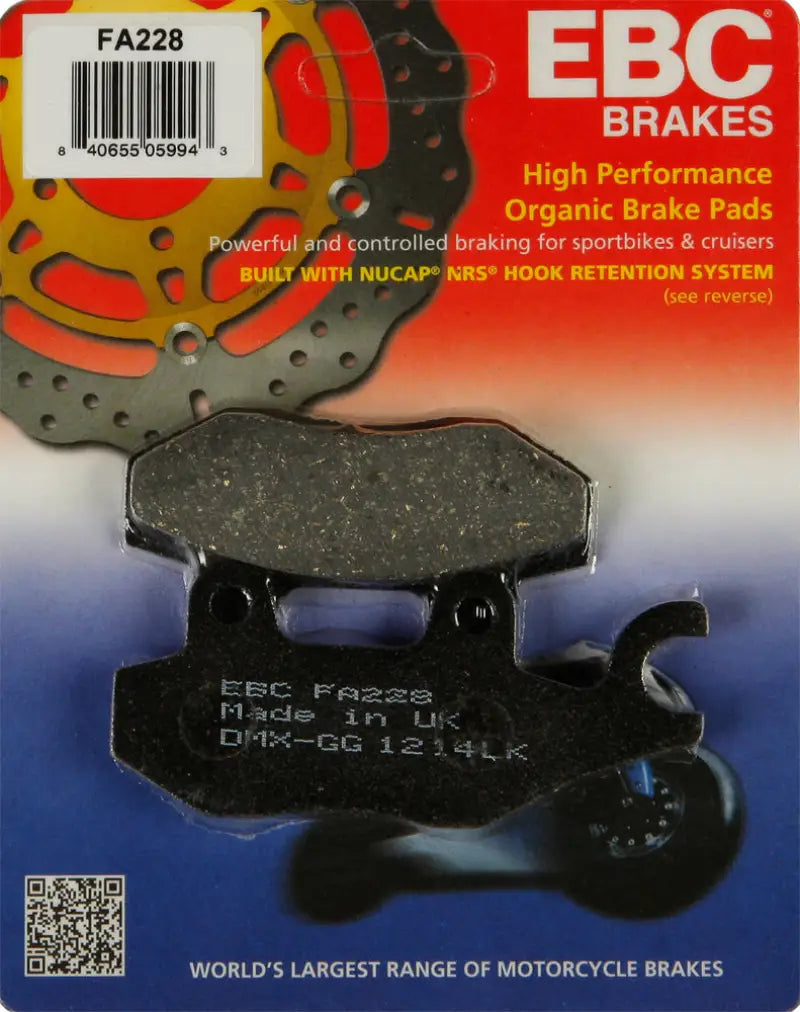High-performance FA228 Brake Pads for reliable motorcycle braking power