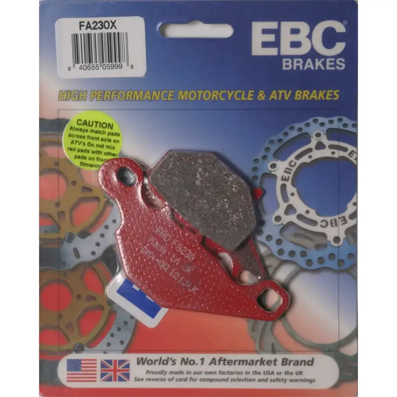 Motorcycle brake pads in packaging for FA230X Brake Pads product