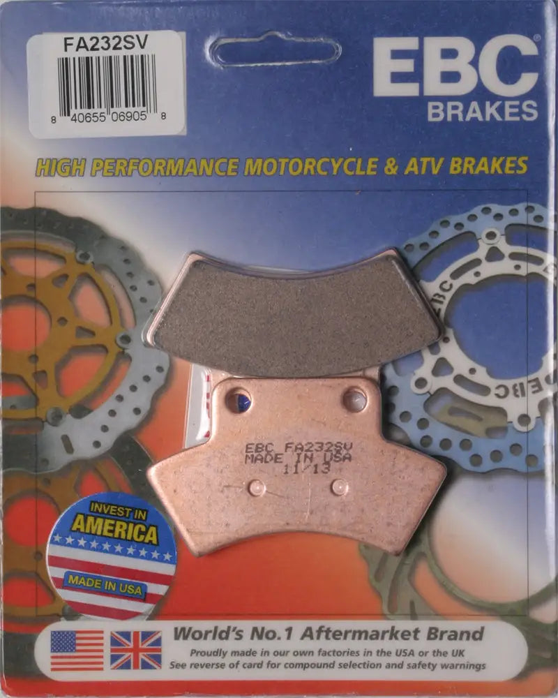 EBC motorcycle brake pads FA232SV Brake Pads for smooth stopping power