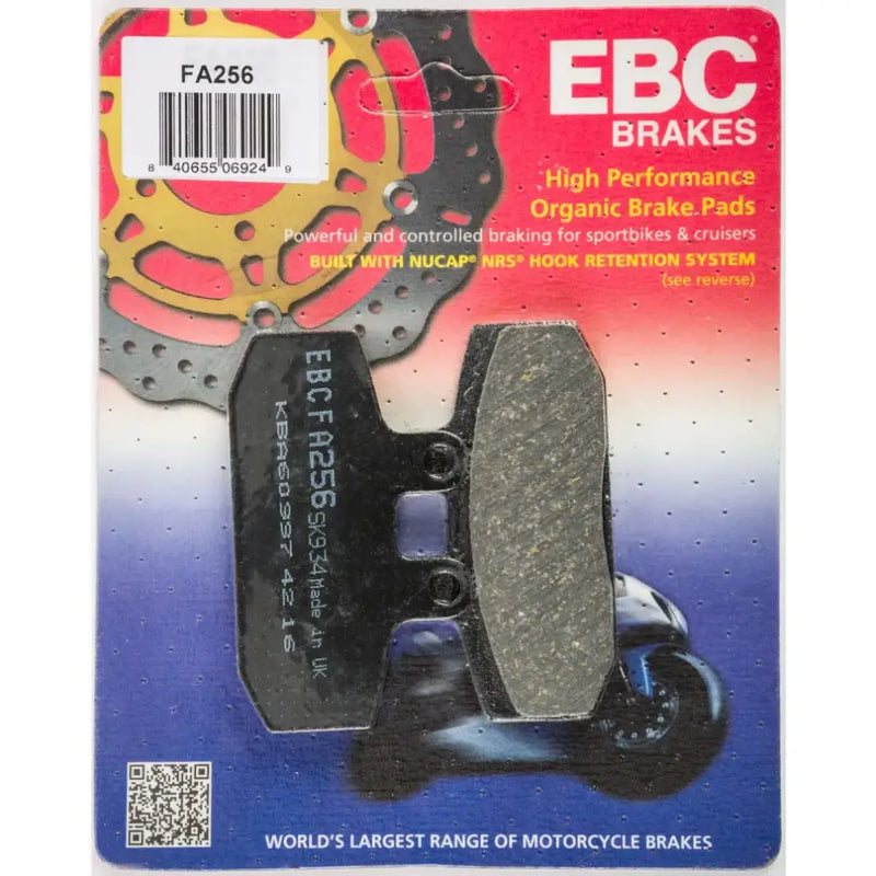 FA256 Brake Pads for motorcycles, perfect for reliable stopping power and safety