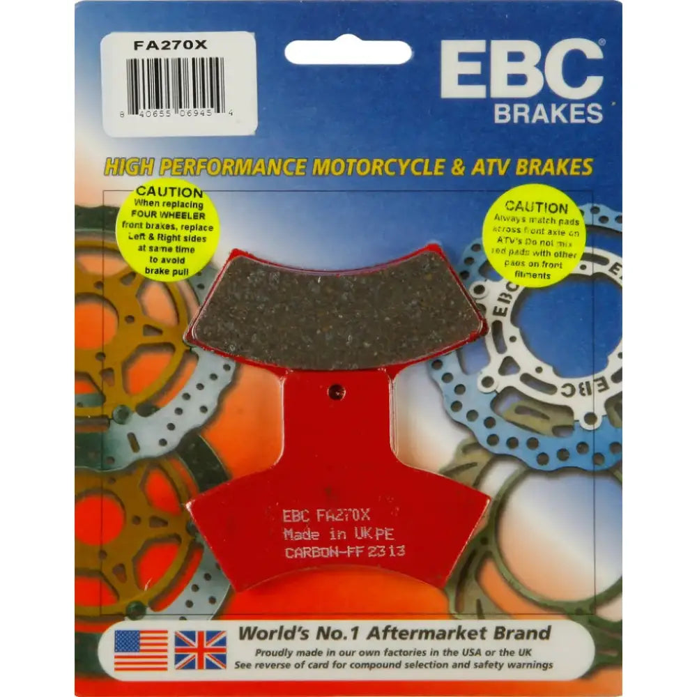 EBC FA270X motorcycle brake pads for reliable stopping power and performance