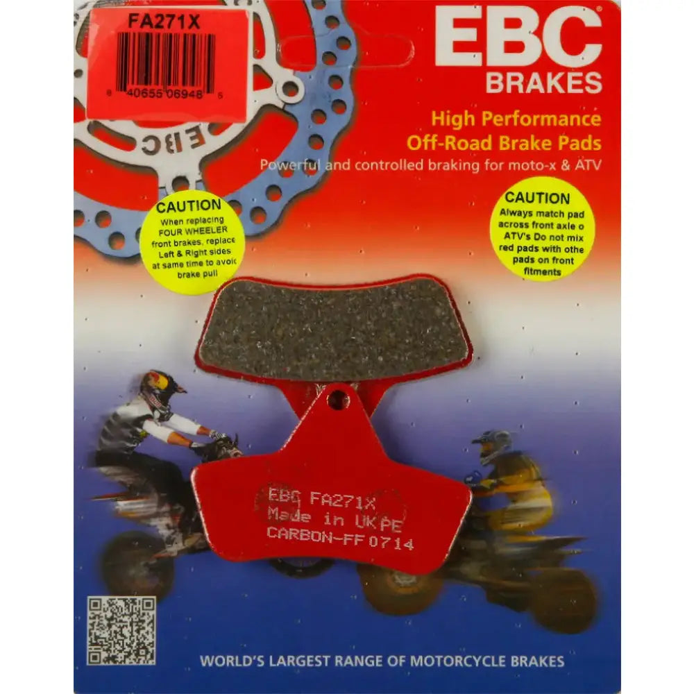 EBC off-road FA271X Brake Pads for smooth stopping power on rugged trails