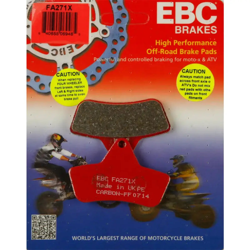 EBC off-road FA271X Brake Pads for smooth stopping power on rugged trails