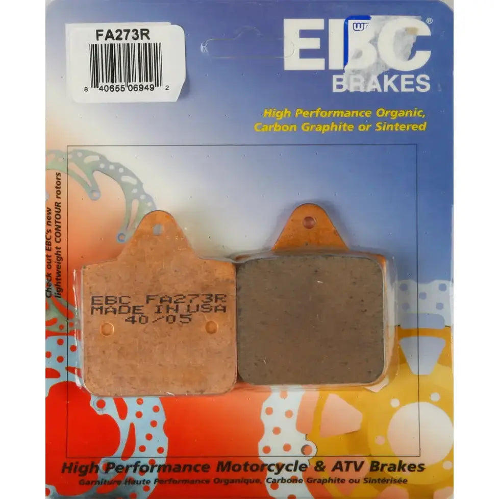 EBC FA273R brake pads for motorcycles, high-performance FA273R brake pads