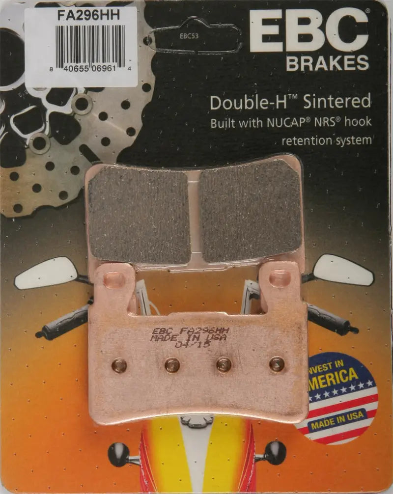 RV EBC Brakes FA296HH Double-H Sintered Brake Pads for Powersports,AVADA - Best Sellers