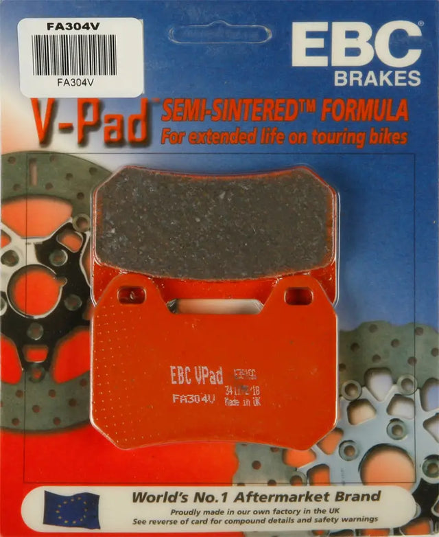 EBC V-Pad semi-sintered brake pads for FA304V Brake Pads V Series vehicle use