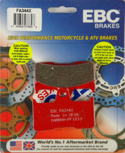 EBC FA344X Brake Pads for motorcycles, delivering high-performance stopping power