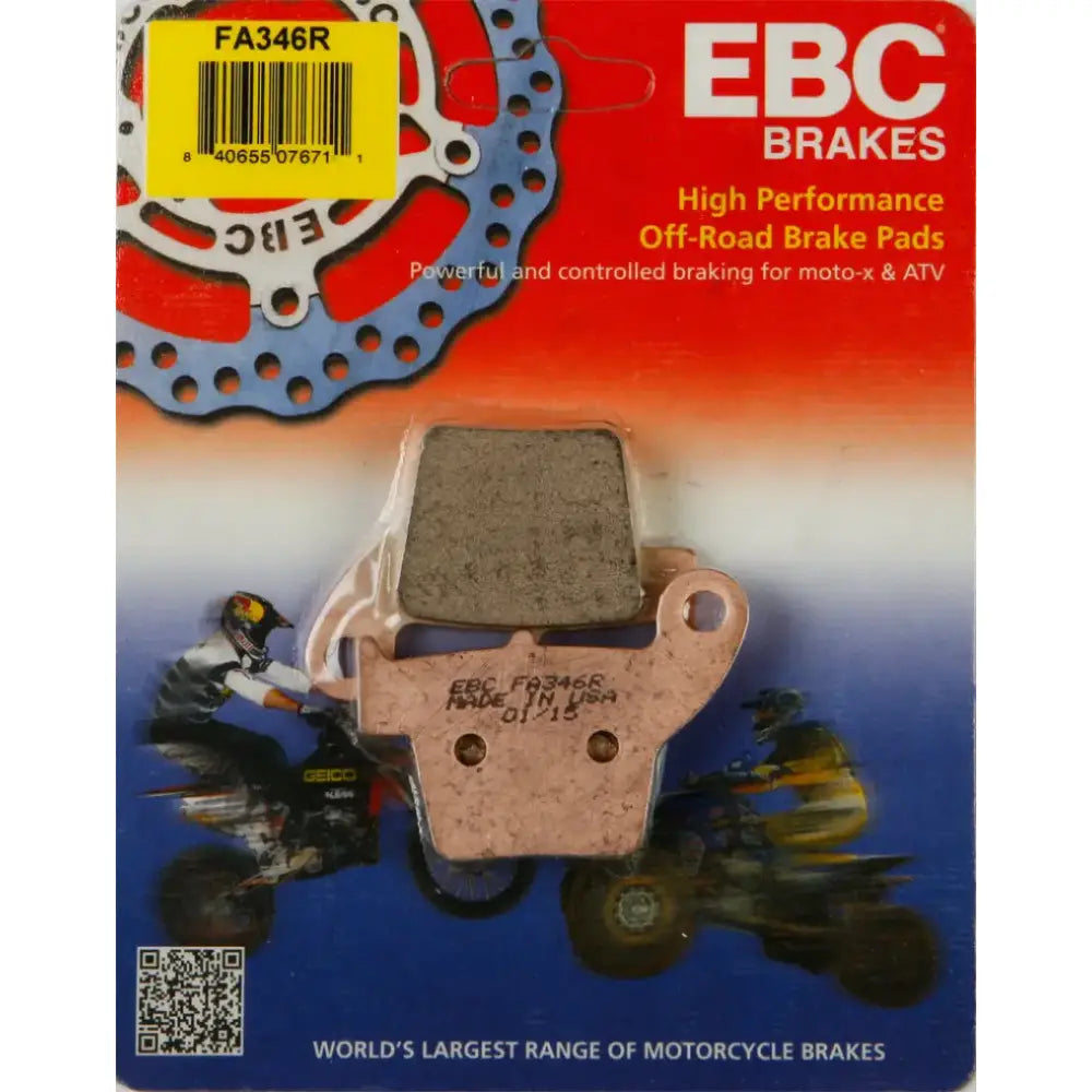 FA346R Brake Pads by EBC Brakes, high performance off-road braking for moto-x & ATV applications, ideal for RV, automotive, powersports, off-road, marine, exterior, truck accessories, interior, truck bed, RV parts, Powersports, AVADA - Best Sellers