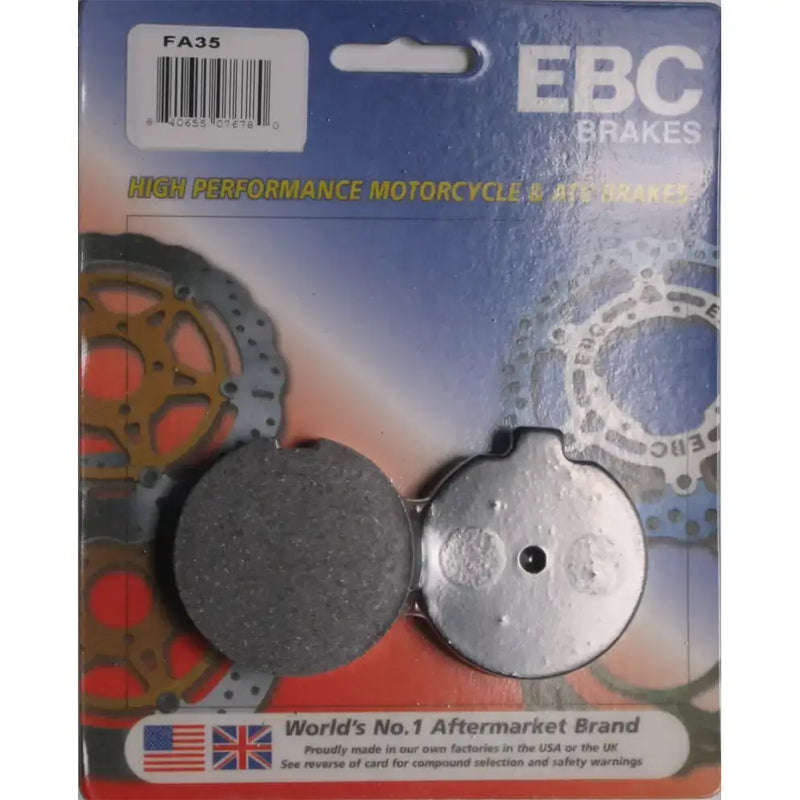 FA35 Brake Pads in packaging, ready to upgrade your motorcycle’s braking power