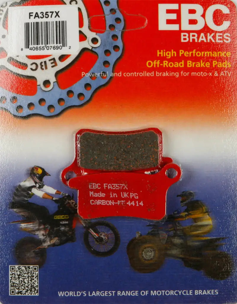 FA357X Brake Pads for motorcycles, ensuring top-notch stopping power and safety