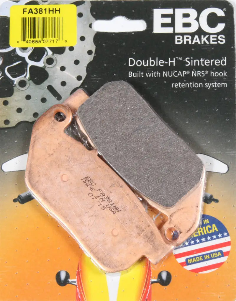 EBC Double-H sintered brake pads for superior stopping power in FA381HH Brake Pads