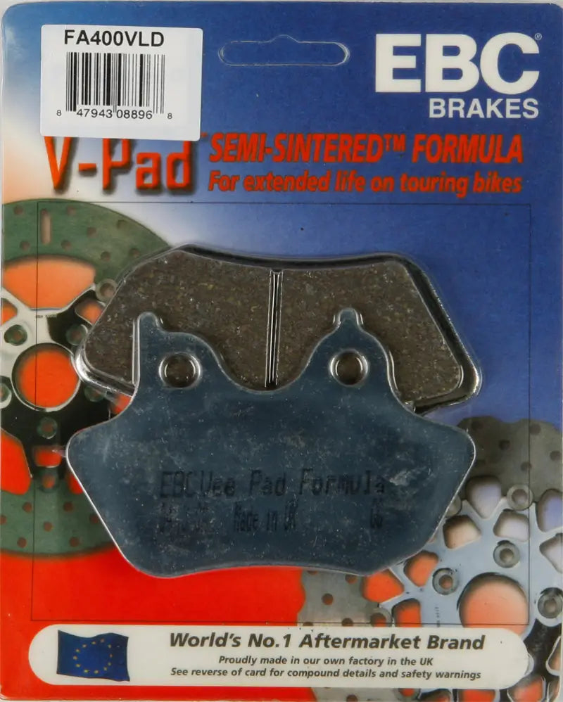 FA400VLD Brake Pads V Series Chrome - Semi-Sintered