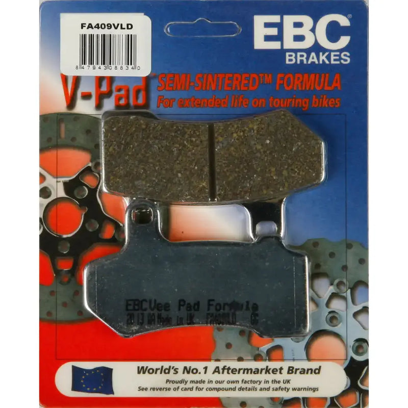FA409VLD Brake Pads V Series Chrome - Semi-Sintered